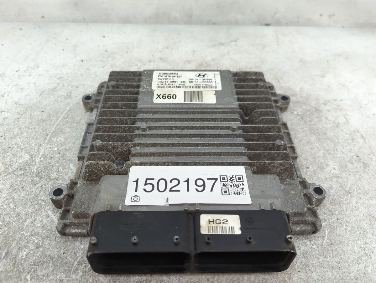 2011 Hyundai Sonata PCM Engine Control Computer ECU ECM PCU OEM P/N:YFABC4DM5A 5WY4E11D, 39101-2G660, 39111-2G660, SIM2K-240