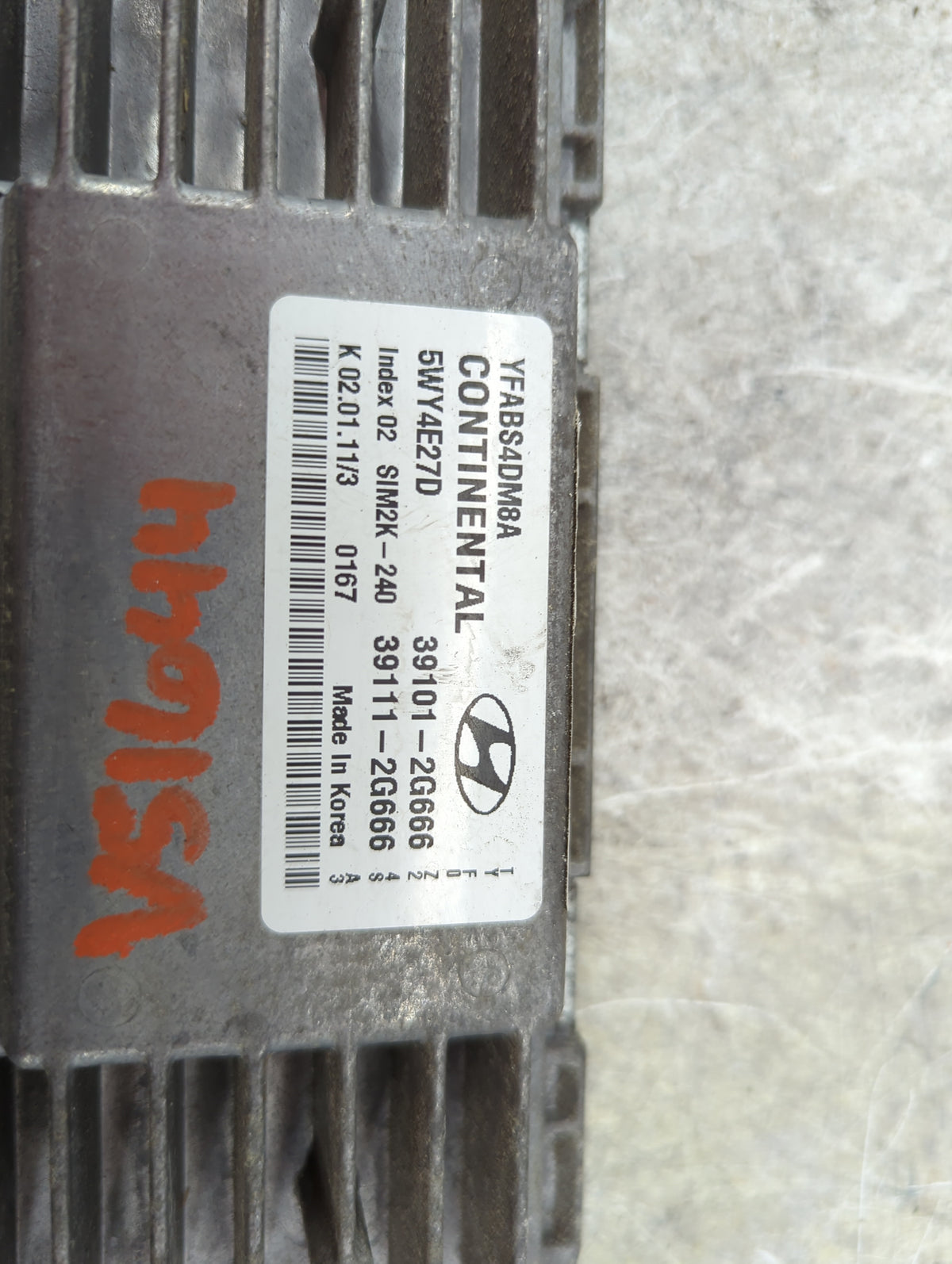 2011-2014 Hyundai Sonata PCM Engine Control Computer ECU ECM PCU OEM P/N:39101-2G666 39111-2G666 Fits Fits 2011 2012 2013 20