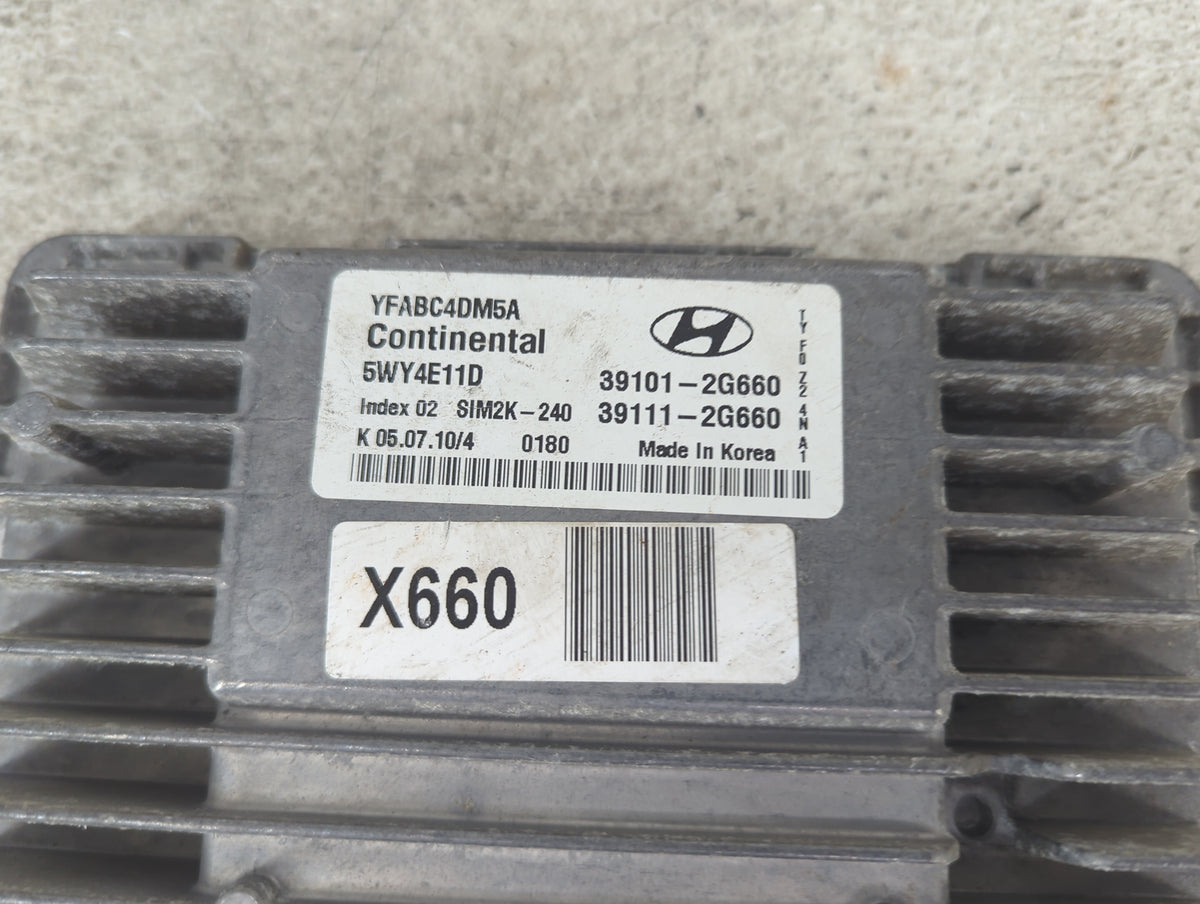 2011 Hyundai Sonata PCM Engine Control Computer ECU ECM PCU OEM P/N:39101-2G660 39111-2G660, 5WY4E11D, YFABC4DM5A Fits OEM U