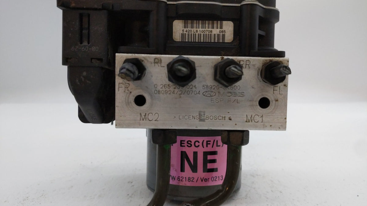 2011-2013 Hyundai Sonata Anti-Lock Brake ABS Pump Module Actuator OEM P/N:58920-3Q500 Fits Fits 2011 2012 2013 OEM Used Auto