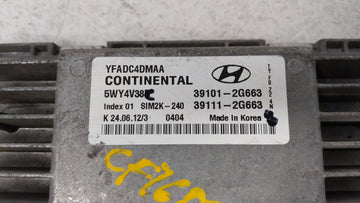 2011-2014 Hyundai Sonata PCM Engine Control Computer ECU ECM PCU OEM P/N:39101-2G661 39111-2G661 Fits Fits 2011 2012 2013 2014 OEM Used Auto Parts