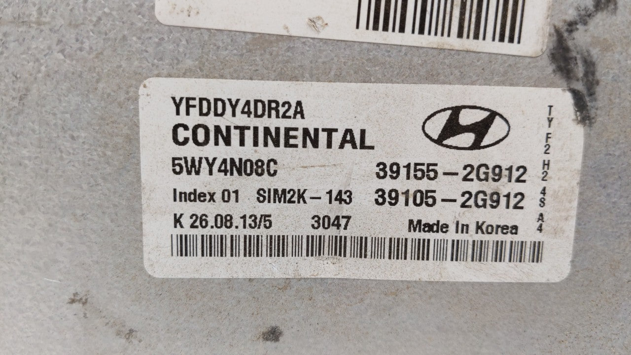 2011-2015 Hyundai Sonata PCM Engine Control Computer ECU ECM PCU OEM P/N:39155-2G911 39155-2G915 Fits OEM Used Auto Parts - 