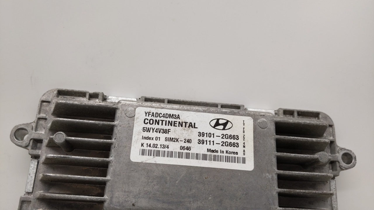 2011-2014 Hyundai Sonata PCM Engine Control Computer ECU ECM PCU OEM P/N:39101-2G661 39111-2G661 Fits Fits 2011 2012 2013 20