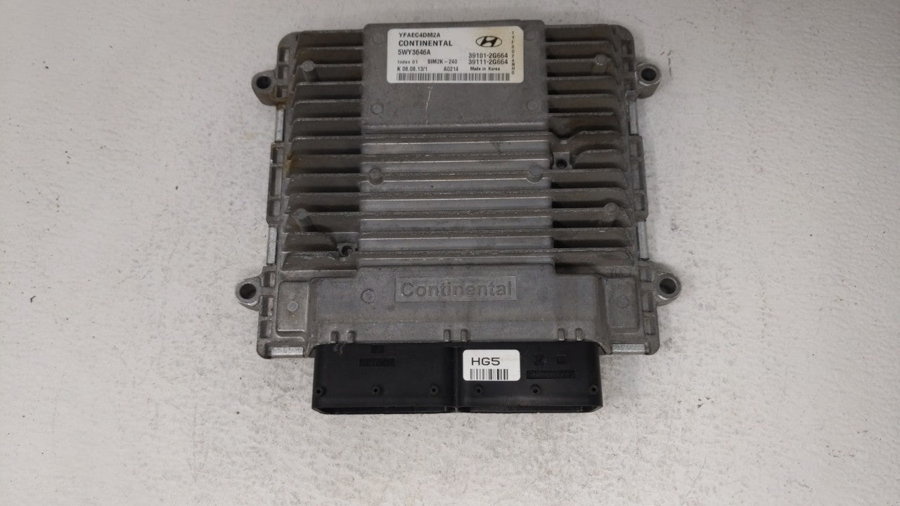 2011-2014 Hyundai Sonata PCM Engine Control Computer ECU ECM PCU OEM P/N:39101-2G661 39111-2G661 Fits Fits 2011 2012 2013 20