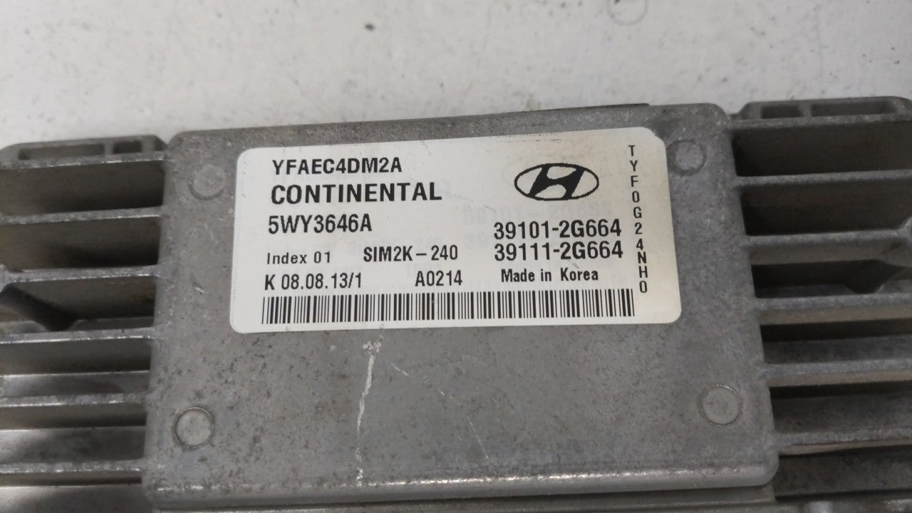 2011-2014 Hyundai Sonata PCM Engine Control Computer ECU ECM PCU OEM P/N:39101-2G661 39111-2G661 Fits Fits 2011 2012 2013 20