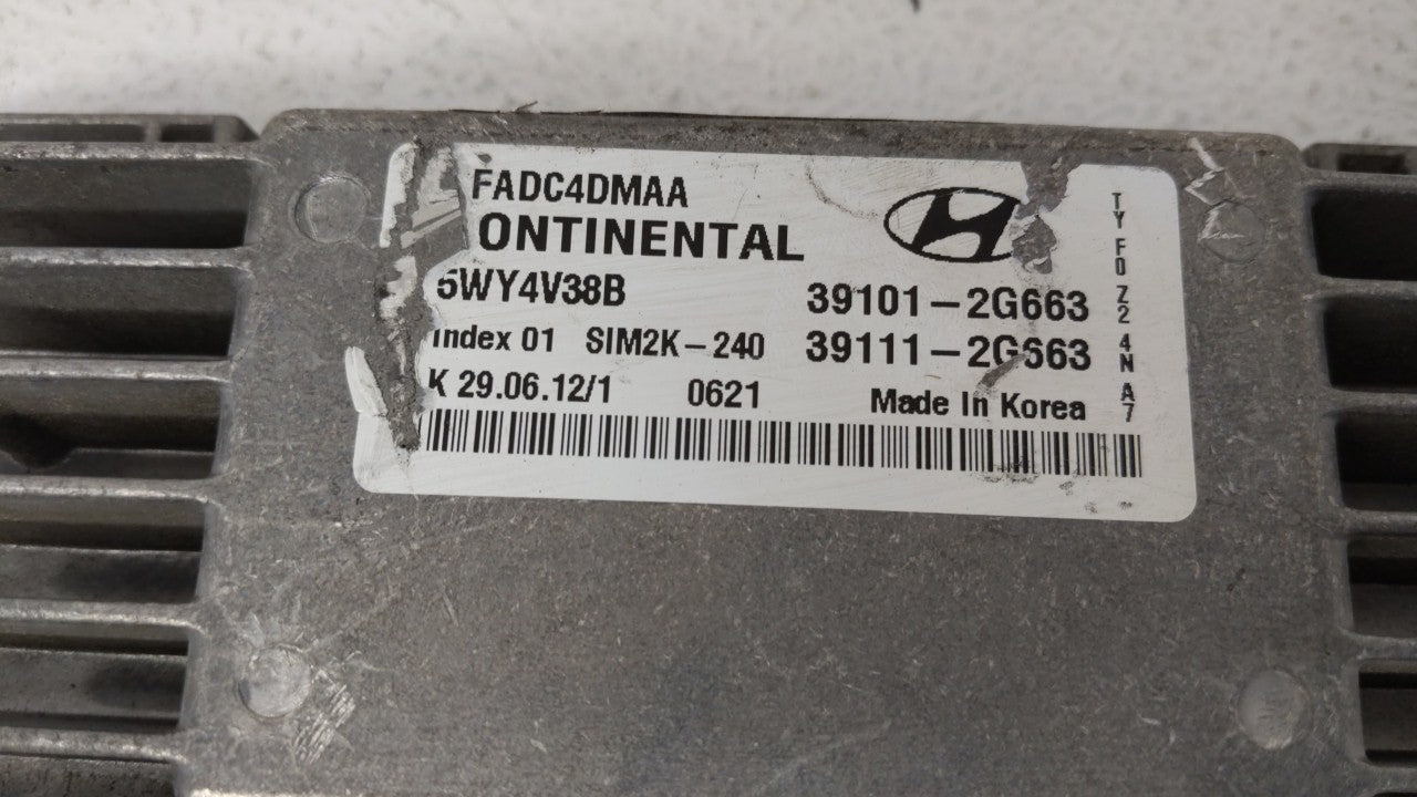 2011-2014 Hyundai Sonata PCM Engine Control Computer ECU ECM PCU OEM P/N:39101-2G661 39111-2G661 Fits Fits 2011 2012 2013 20