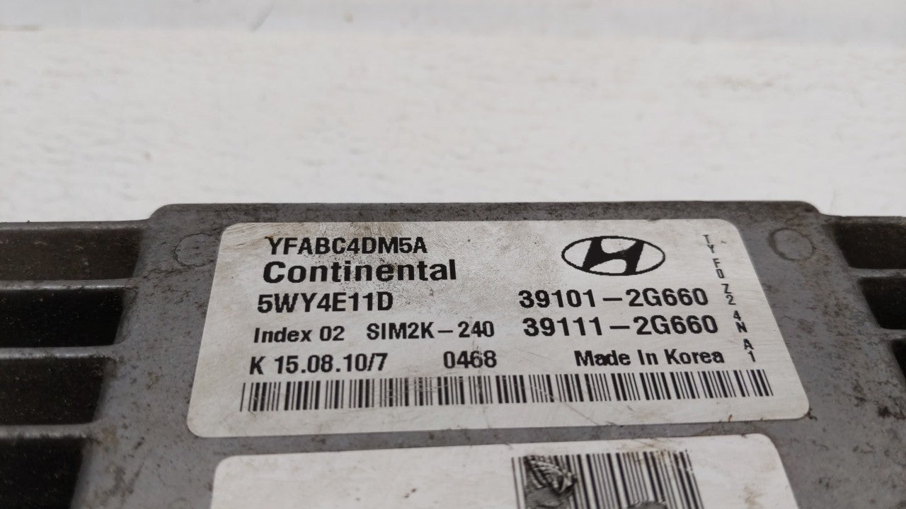 2011-2014 Hyundai Sonata PCM Engine Control Computer ECU ECM PCU OEM P/N:39101-2G661 39111-2G661 Fits Fits 2011 2012 2013 20