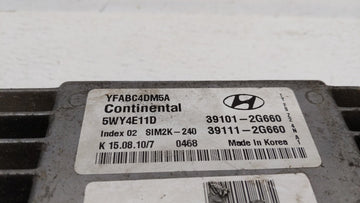 2011-2014 Hyundai Sonata PCM Engine Control Computer ECU ECM PCU OEM P/N:39101-2G661 39111-2G661 Fits Fits 2011 2012 2013 2014 OEM Used Auto Parts