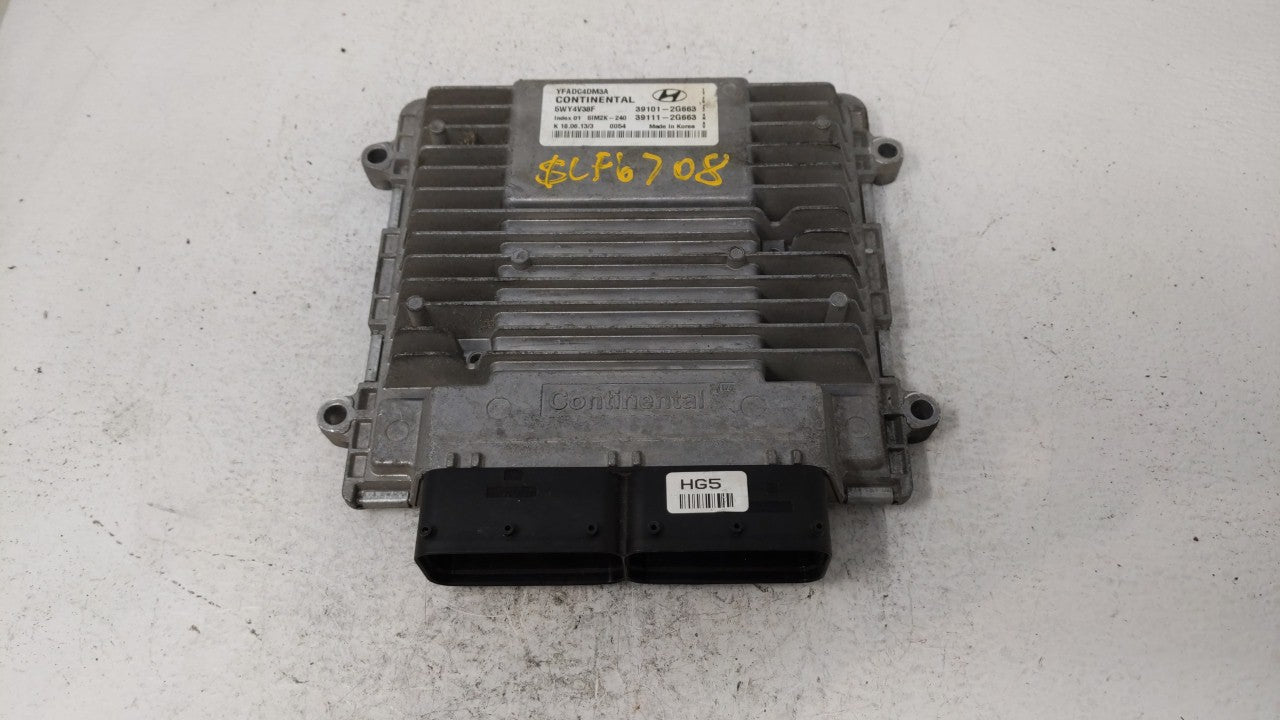 2011-2014 Hyundai Sonata PCM Engine Control Computer ECU ECM PCU OEM P/N:39101-2G661 39111-2G661 Fits Fits 2011 2012 2013 20