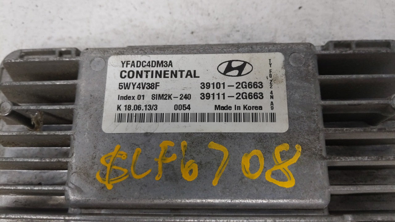 2011-2014 Hyundai Sonata PCM Engine Control Computer ECU ECM PCU OEM P/N:39101-2G661 39111-2G661 Fits Fits 2011 2012 2013 20