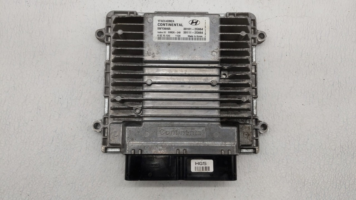 2011-2014 Hyundai Sonata PCM Engine Control Computer ECU ECM PCU OEM P/N:39101-2G661 39111-2G661 Fits 2011 2012 2013 2014 OE