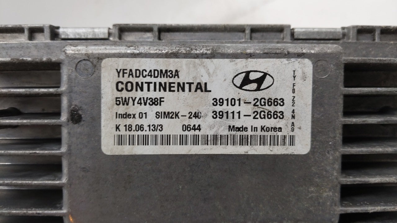 2011-2014 Hyundai Sonata PCM Engine Control Computer ECU ECM PCU OEM P/N:39101-2G661 39111-2G661 Fits Fits 2011 2012 2013 20