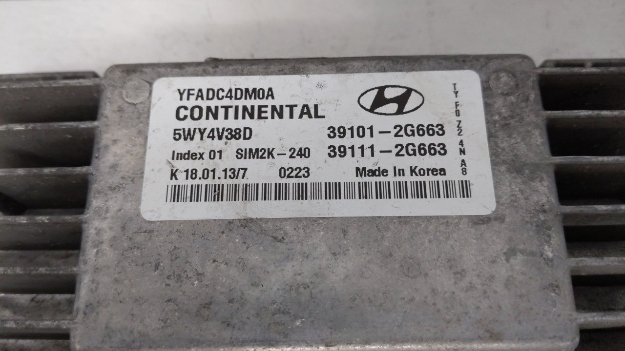 2011-2014 Hyundai Sonata PCM Engine Control Computer ECU ECM PCU OEM P/N:39101-2G661 39111-2G661 Fits Fits 2011 2012 2013 20