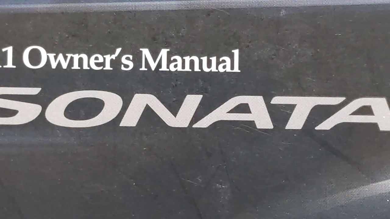 2011 Hyundai Sonata Owners Manual Book Guide OEM Used Auto Parts - Oemusedautoparts1.com