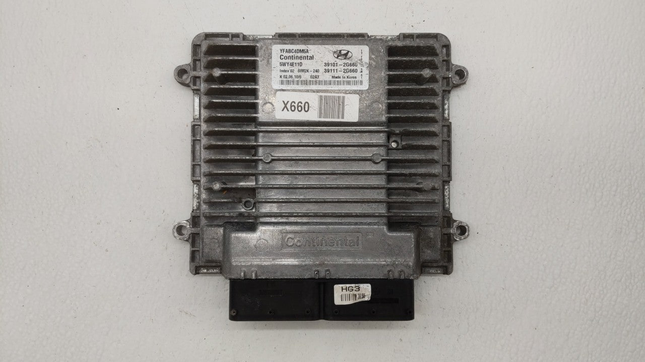 2011 Hyundai Sonata PCM Engine Control Computer ECU ECM PCU OEM P/N:39101-2G660 39101-2G670, 39111-2G670, 39101-2G671 Fits O