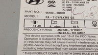 2011 Hyundai Sonata Radio AM FM Cd Player Receiver Replacement P/N:96180-3Q000 961803Q000, 961803Q001, 96180-3Q001 Fits OEM 