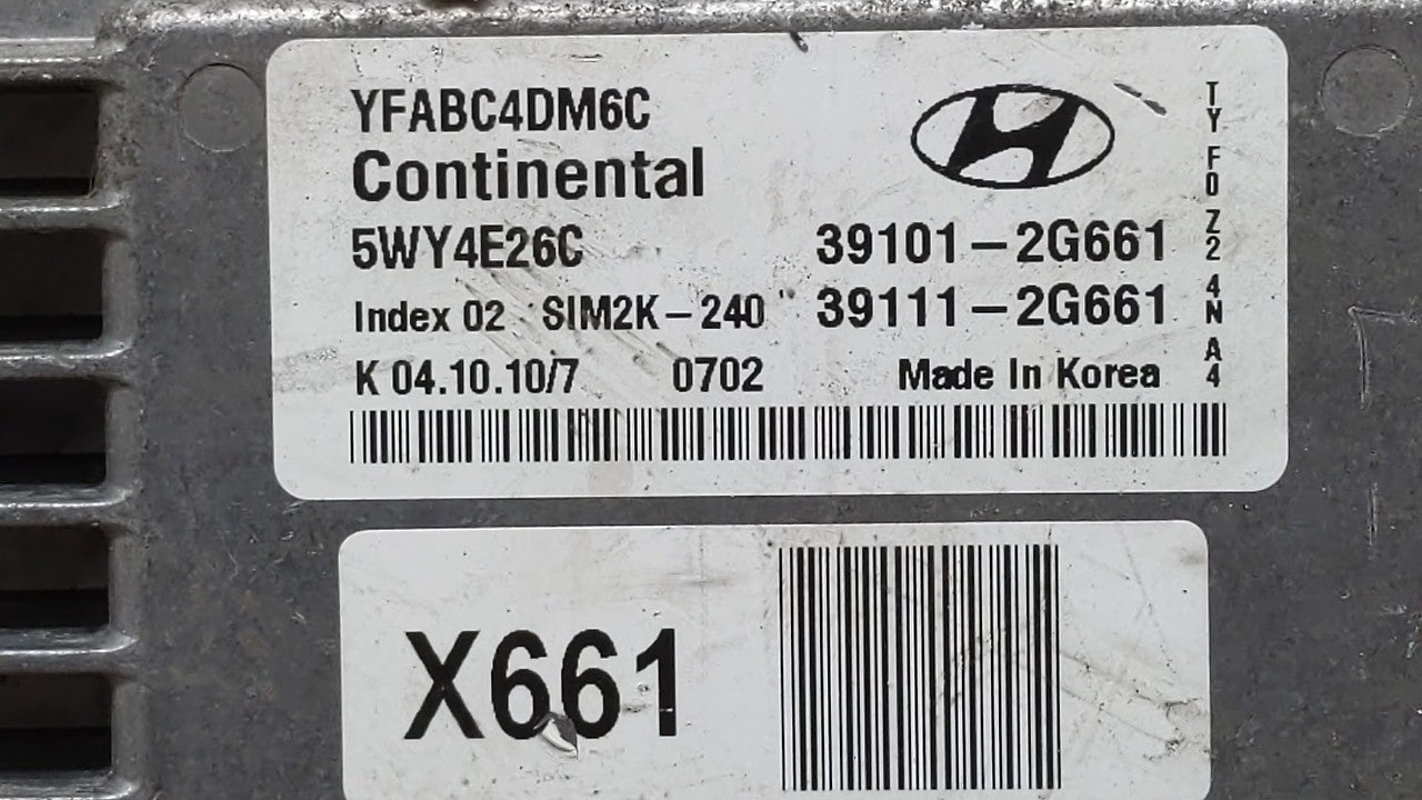 2011-2014 Hyundai Sonata PCM Engine Control Computer ECU ECM PCU OEM P/N:39101-2G673 39101-2G671 Fits Fits 2011 2012 2013 20