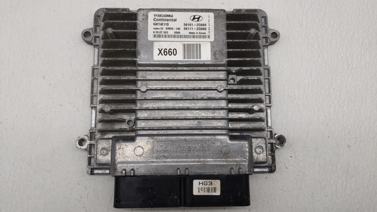 2011 Hyundai Sonata PCM Engine Control Computer ECU ECM PCU OEM P/N:39101-2G660 39101-2G670, 39111-2G670, 39101-2G671 Fits O