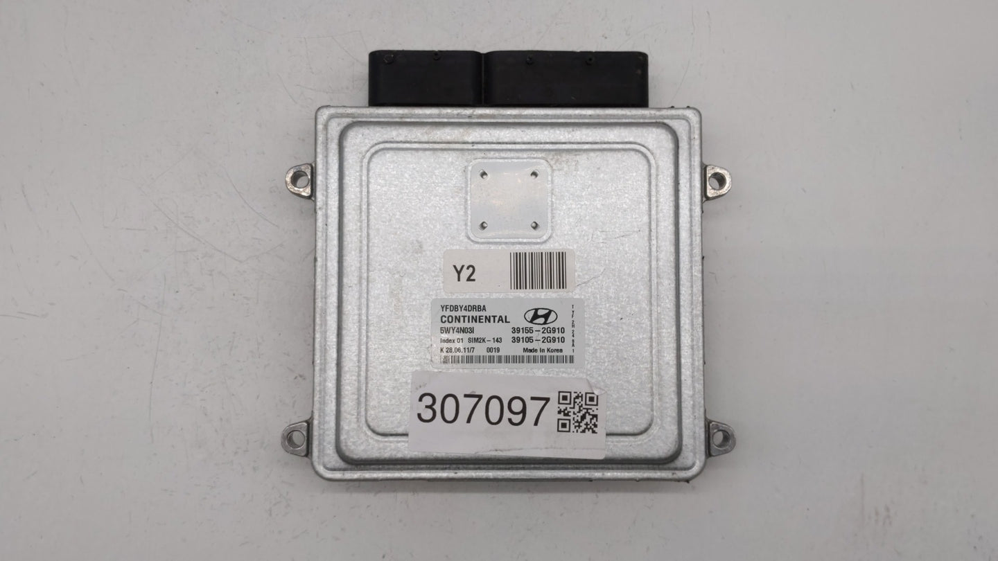 2011-2015 Hyundai Sonata PCM Engine Control Computer ECU ECM PCU OEM P/N:39155-2G916 39105-2G916 Fits OEM Used Auto Parts - 