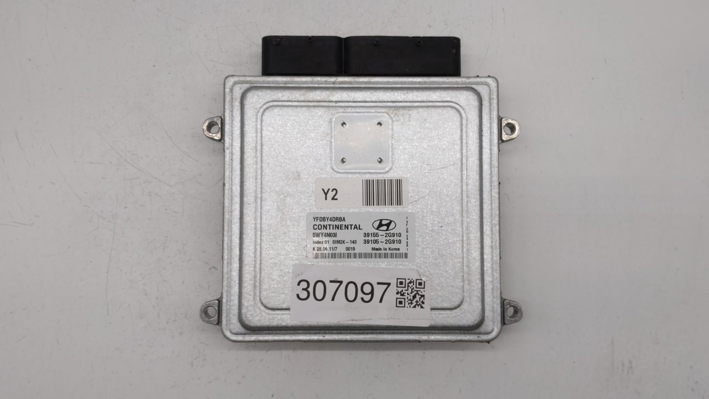 2011-2015 Hyundai Sonata PCM Engine Control Computer ECU ECM PCU OEM P/N:39155-2G916 39105-2G916 Fits OEM Used Auto Parts - 