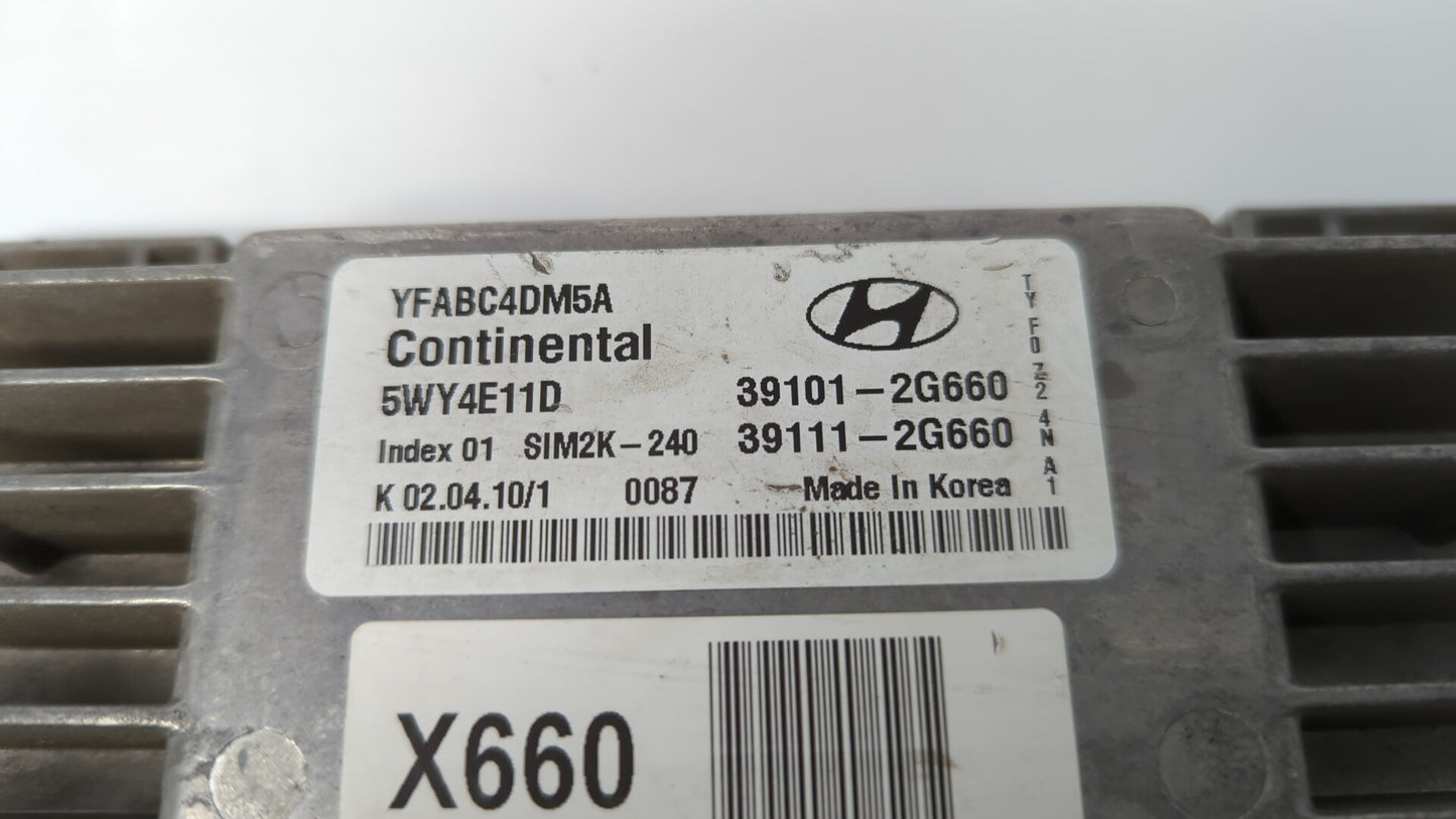 2011 Hyundai Sonata PCM Engine Control Computer ECU ECM PCU OEM P/N:39111-2G660 39101-2G660, 39101-2G670, 39111-2G670 Fits O
