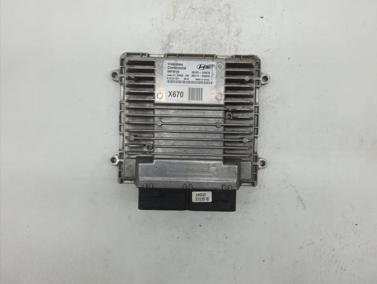 2011 Hyundai Sonata PCM Engine Control Computer ECU ECM PCU OEM P/N:39101-2G670 39111-2G670 Fits OEM Used Auto Parts - Oemus