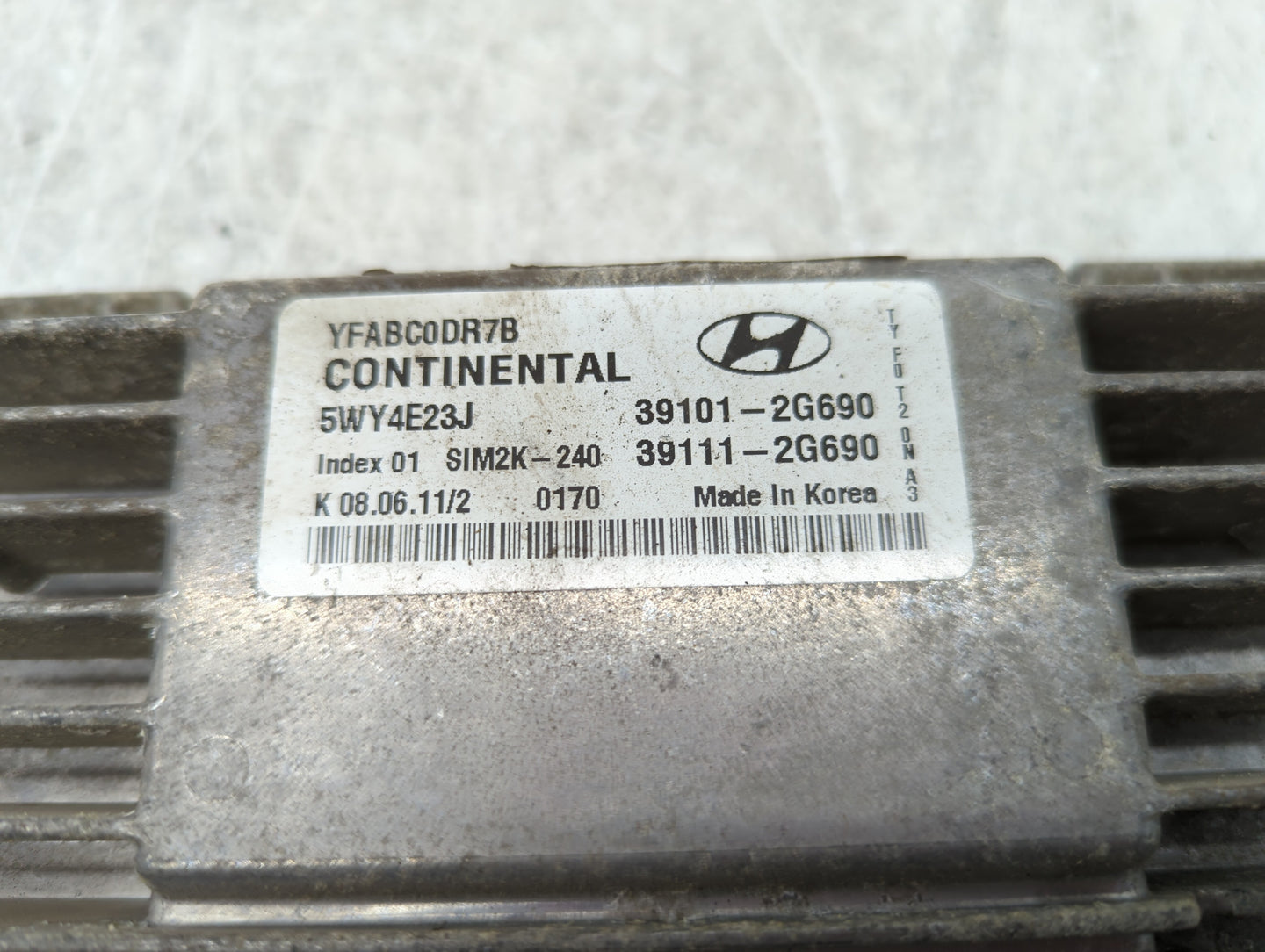 2011-2014 Hyundai Sonata PCM Engine Control Computer ECU ECM PCU OEM P/N:39101-2G692 39111-2G690 Fits Fits 2011 2012 2013 20