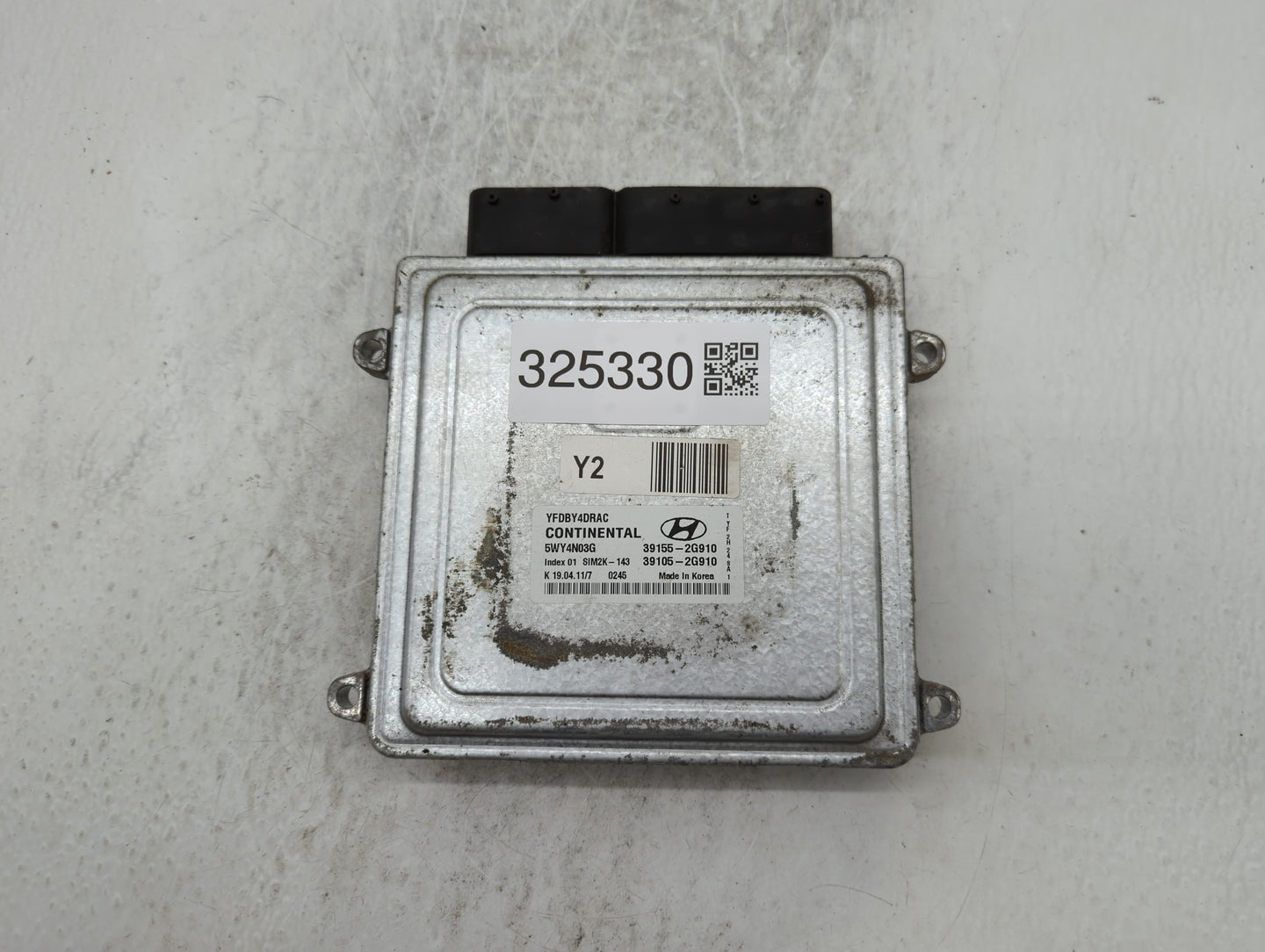 2011-2015 Hyundai Sonata PCM Engine Control Computer ECU ECM PCU OEM P/N:39155-2G912 39155-2G916 Fits OEM Used Auto Parts - 