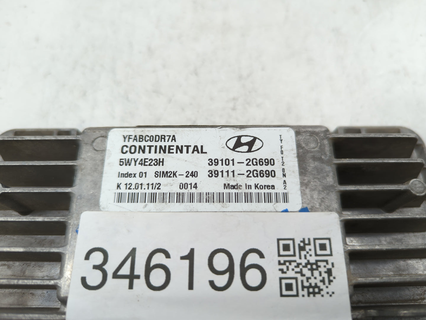 2011-2014 Hyundai Sonata PCM Engine Control Computer ECU ECM PCU OEM P/N:39101-2G692 39111-2G690 Fits Fits 2011 2012 2013 20