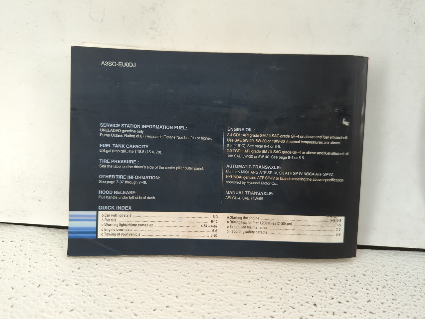 2011 Hyundai Sonata Owners Manual Book Guide OEM Used Auto Parts - Oemusedautoparts1.com