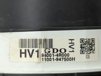 2011-2015 Hyundai Sonata Instrument Cluster Speedometer Gauges P/N:94001-4R001 94001-4R002 Fits Fits 2011 2012 2013 2014 201