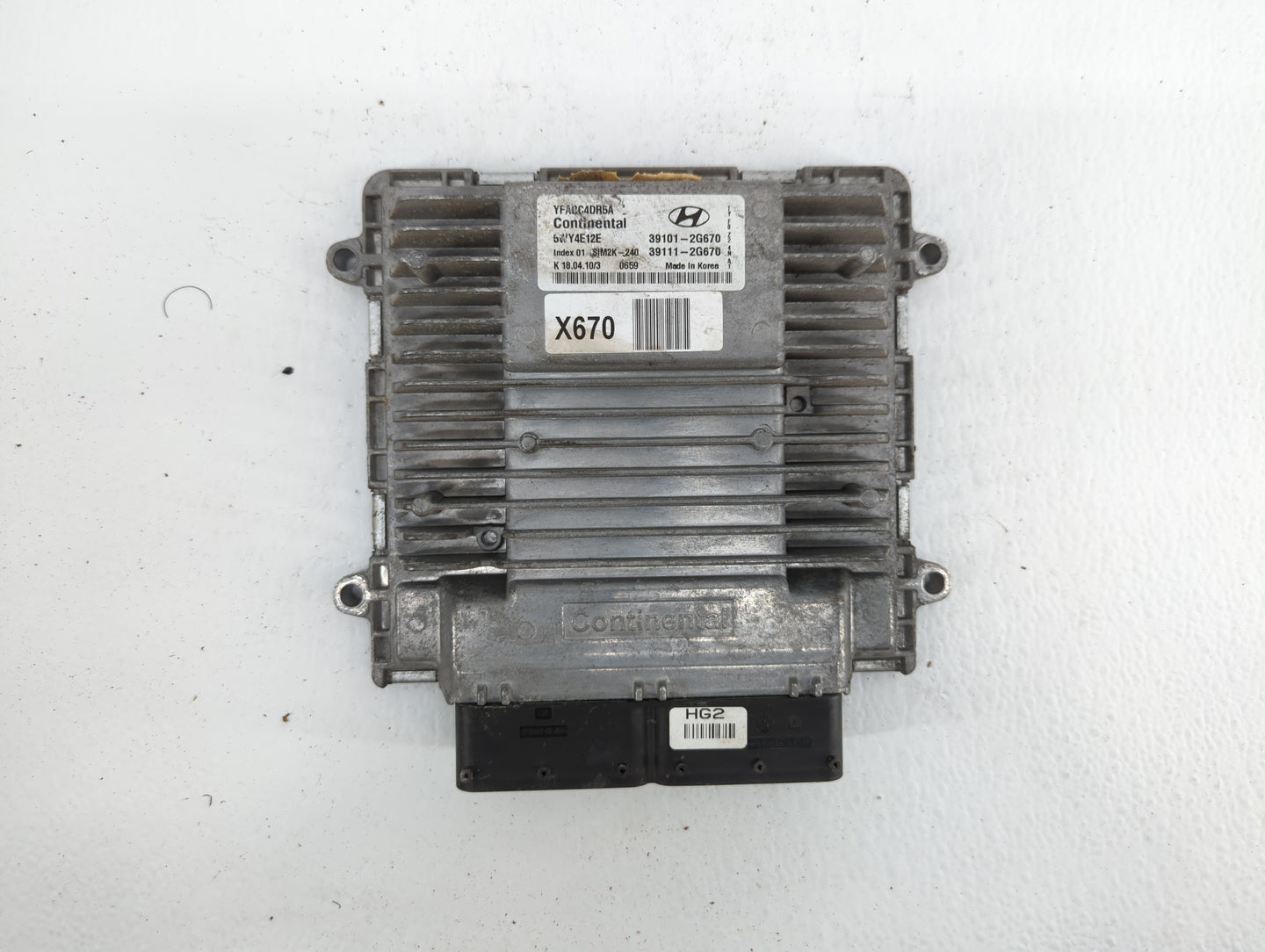 2011-2014 Hyundai Sonata PCM Engine Control Computer ECU ECM PCU OEM P/N:39111-2G663 39101-2G663 Fits Fits 2011 2012 2013 20