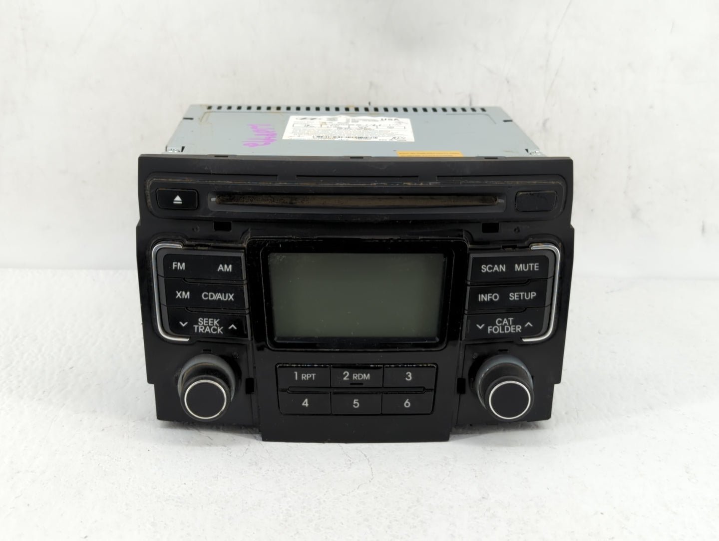 2011 Hyundai Sonata Radio AM FM Cd Player Receiver Replacement P/N:96180-3Q000 961803Q000, 961803Q001, 96180-3Q001 Fits OEM 