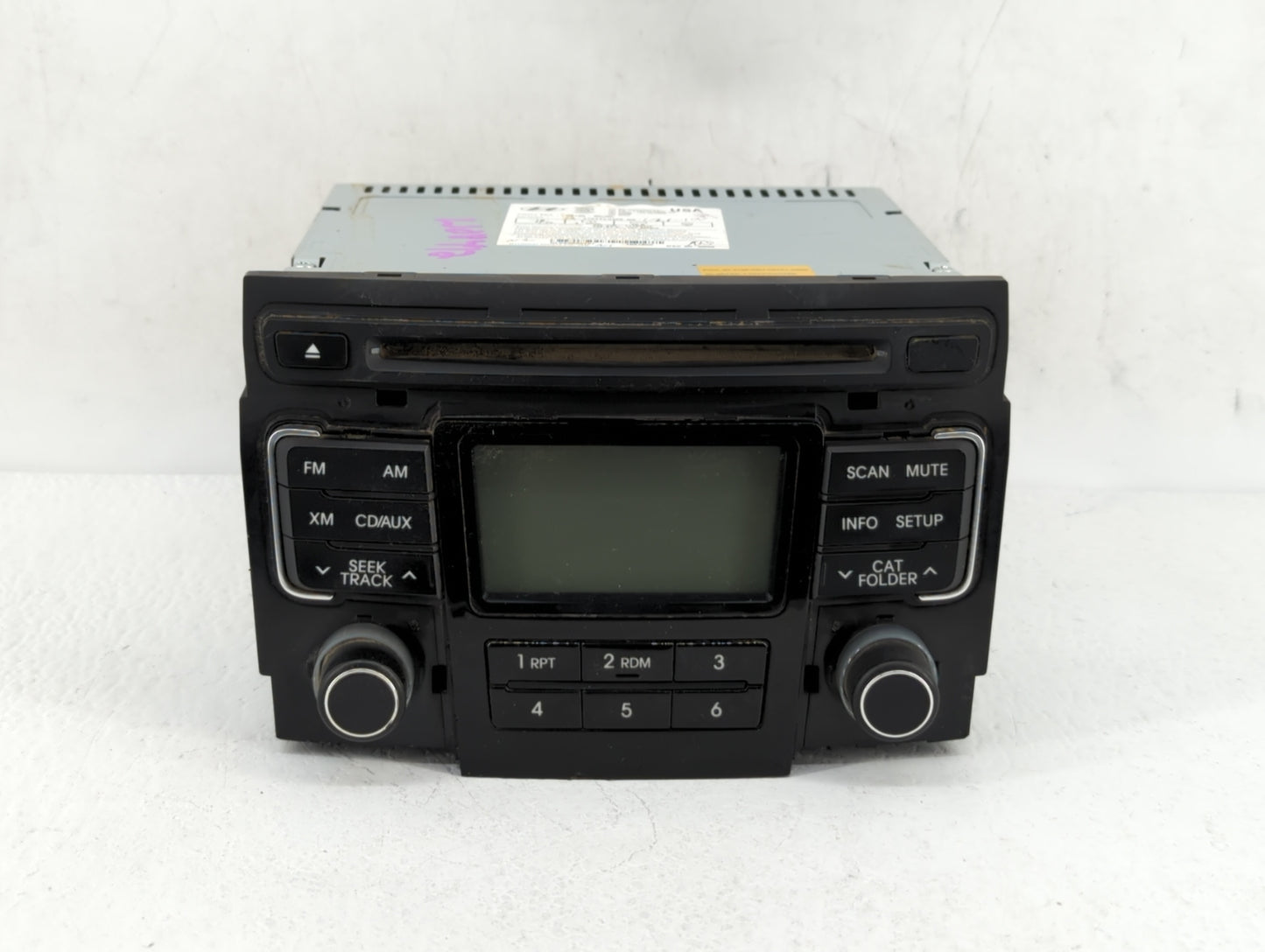 2011 Hyundai Sonata Radio AM FM Cd Player Receiver Replacement P/N:96180-3Q000 961803Q000, 961803Q001, 96180-3Q001 Fits OEM 