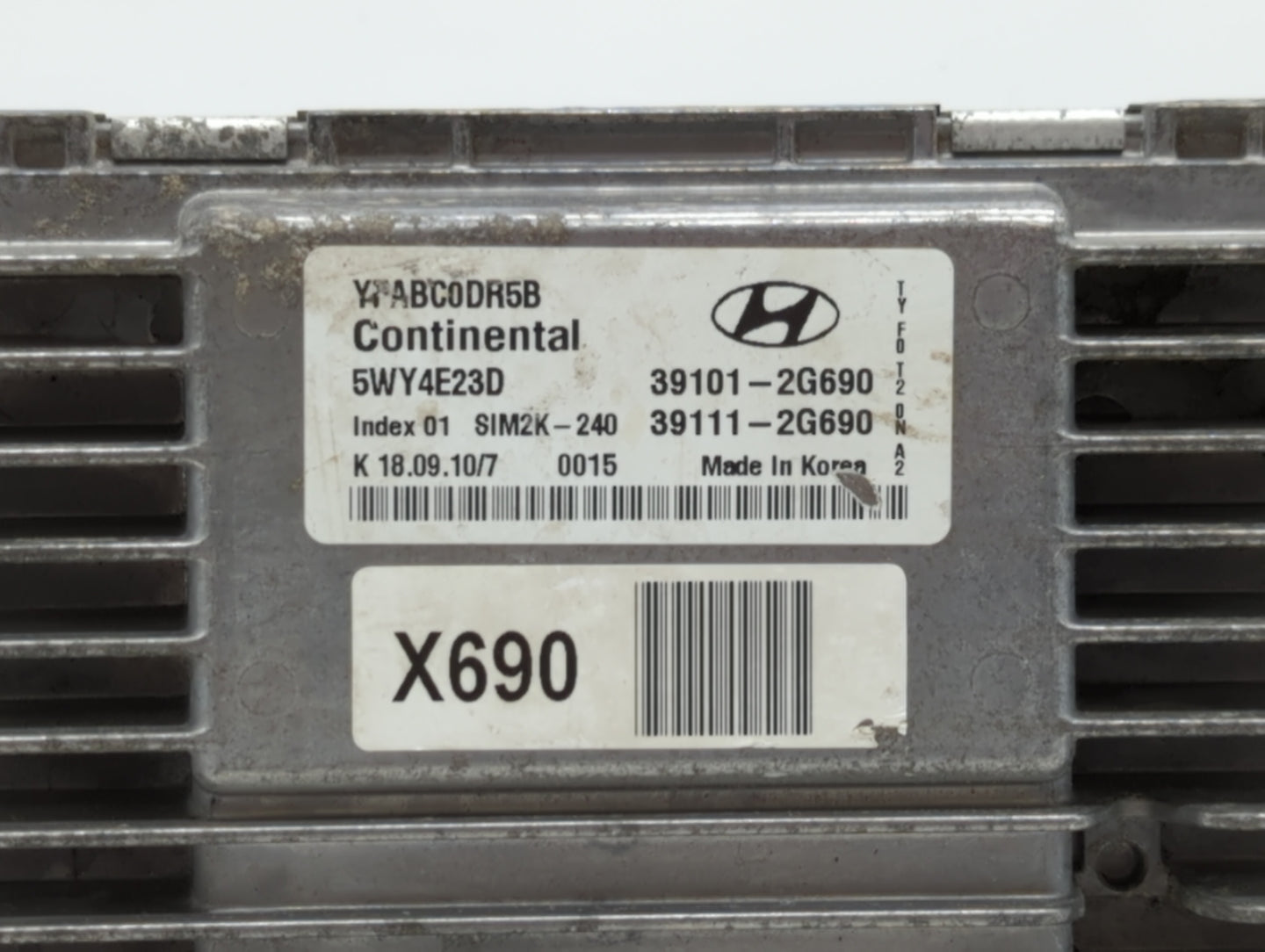 2011-2014 Hyundai Sonata PCM Engine Control Computer ECU ECM PCU OEM P/N:39101-2G692 39111-2G690 Fits Fits 2011 2012 2013 20