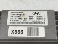 2011 Hyundai Sonata PCM Engine Control Computer ECU ECM PCU OEM P/N:39111-2G666 39101-2G666 Fits Fits 2009 OEM Used Auto Par