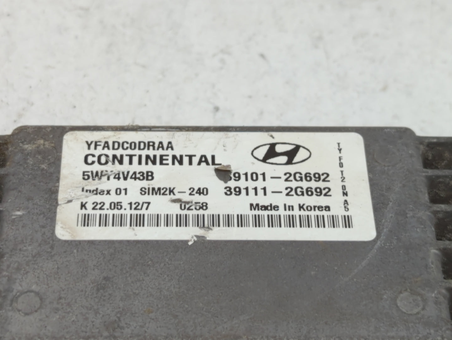 2011-2014 Hyundai Sonata PCM Engine Control Computer ECU ECM PCU OEM P/N:39101-2G692 39111-2G690 Fits Fits 2011 2012 2013 20