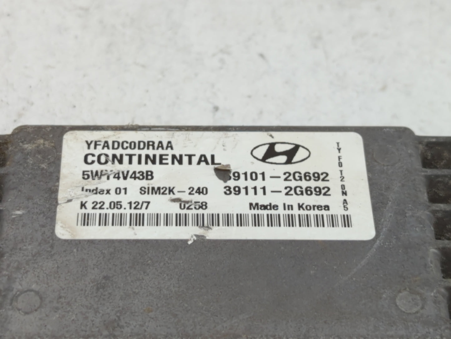 2011-2014 Hyundai Sonata PCM Engine Control Computer ECU ECM PCU OEM P/N:39101-2G692 39111-2G690 Fits Fits 2011 2012 2013 20