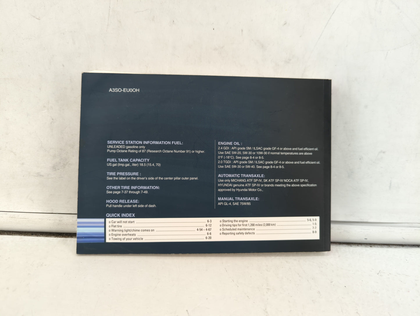 2011 Hyundai Sonata Owners Manual Book Guide OEM Used Auto Parts - Oemusedautoparts1.com