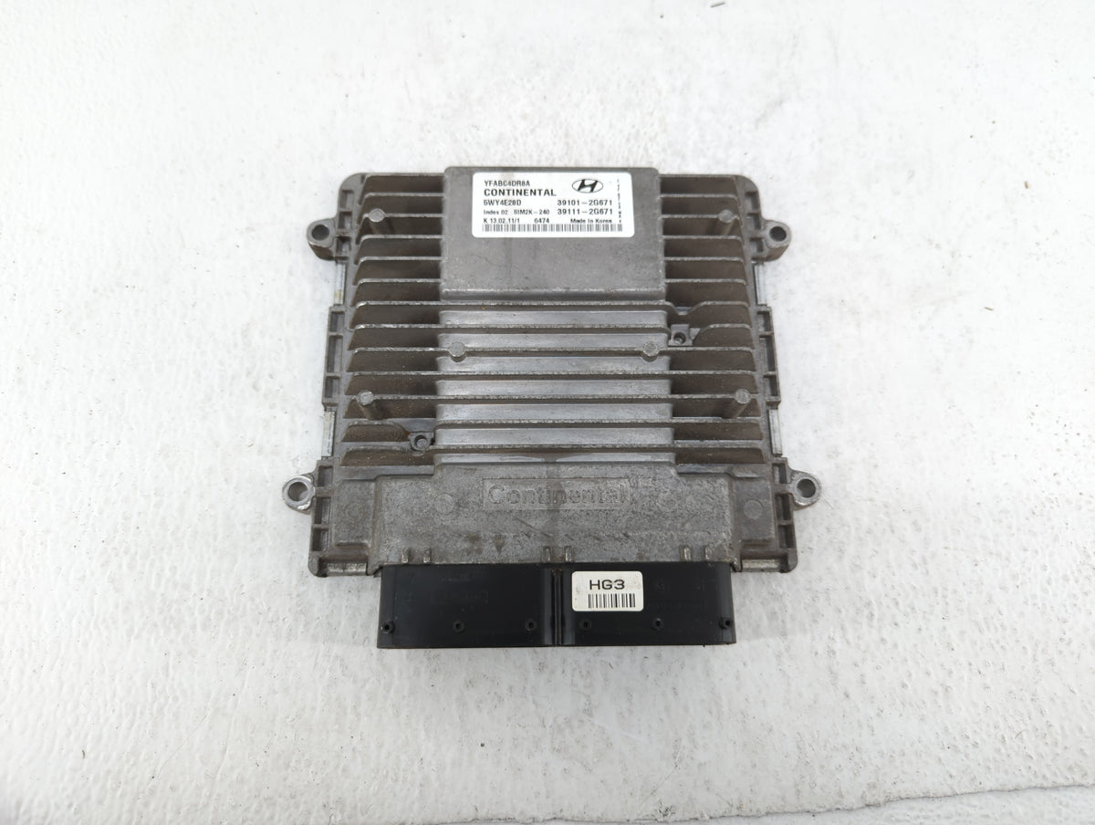 2011 Hyundai Sonata PCM Engine Control Computer ECU ECM PCU OEM P/N:39111-2G661 39101-2G661, 39111-2G660, 39101-2G660, 39101