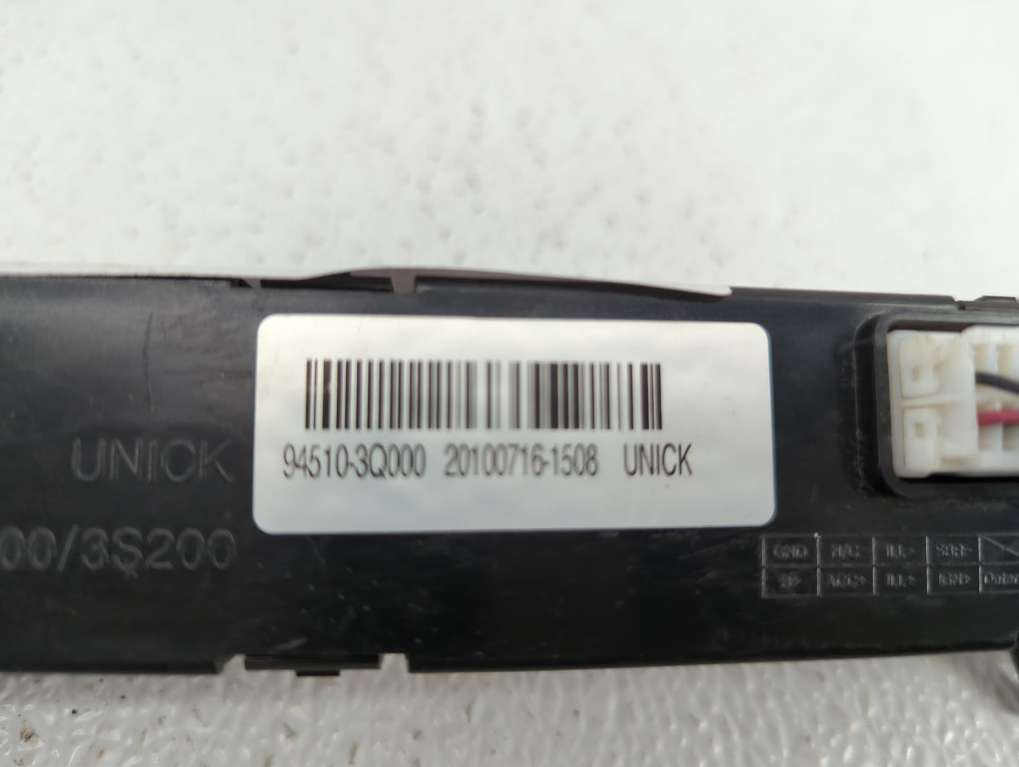 2011 Hyundai Sonata Digitial Dash Clock P/N:94510-3Q000 Fits OEM Used Auto Parts - Oemusedautoparts1.com