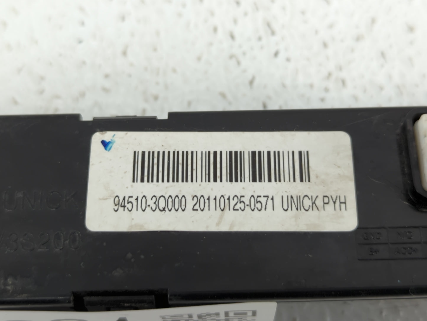 2011 Hyundai Sonata Digitial Dash Clock P/N:94510-3Q000 Fits OEM Used Auto Parts - Oemusedautoparts1.com