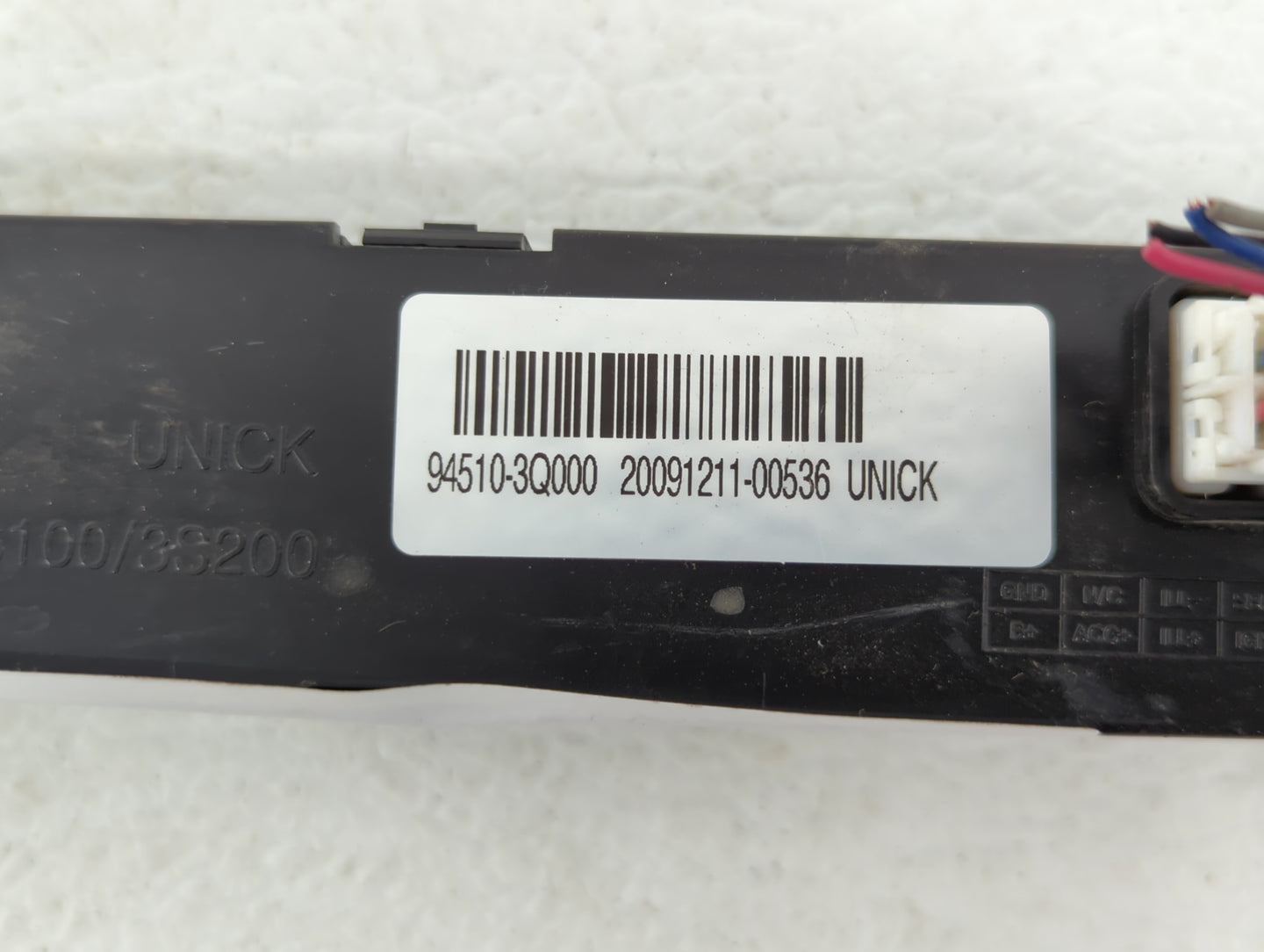 2011 Hyundai Sonata Digitial Dash Clock P/N:94510-3Q000 Fits OEM Used Auto Parts - Oemusedautoparts1.com