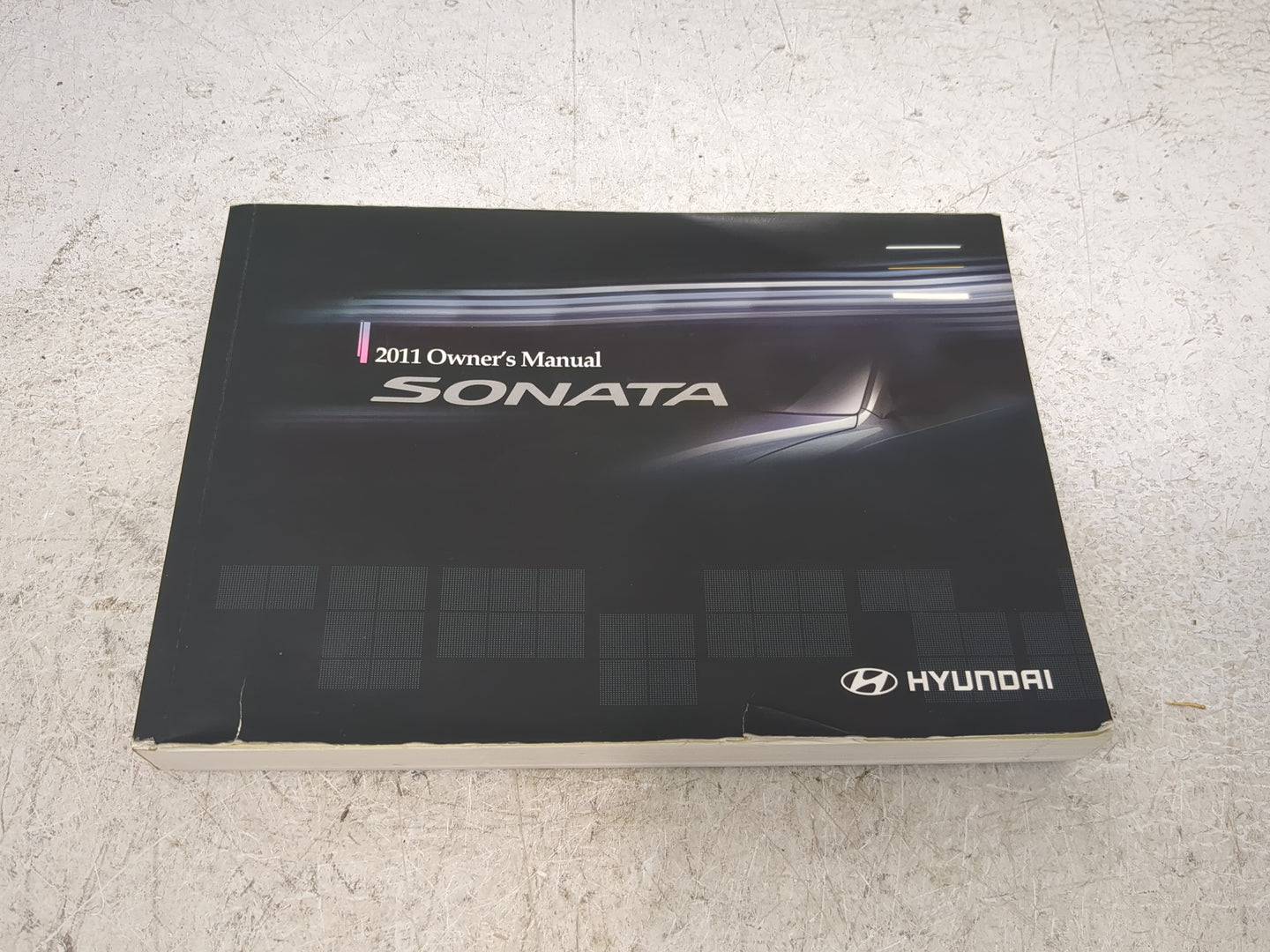 2011 Hyundai Sonata Owners Manual Book Guide P/N:A3SO-EU08G OEM Used Auto Parts - Oemusedautoparts1.com