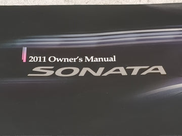 2011 Hyundai Sonata Owners Manual Book Guide P/N:A3SO-EU08G OEM Used Auto Parts