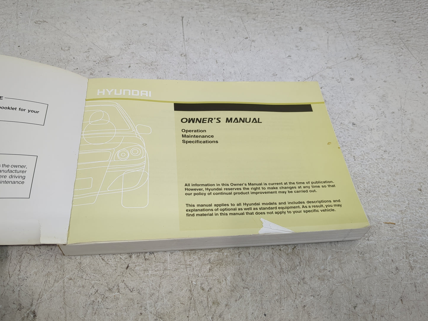 2011 Hyundai Sonata Owners Manual Book Guide P/N:A3SO-EU08G OEM Used Auto Parts - Oemusedautoparts1.com