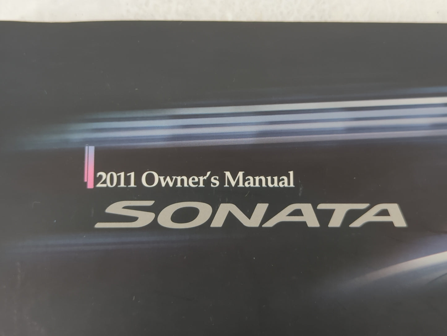2011 Hyundai Sonata Owners Manual Book Guide OEM Used Auto Parts - Oemusedautoparts1.com