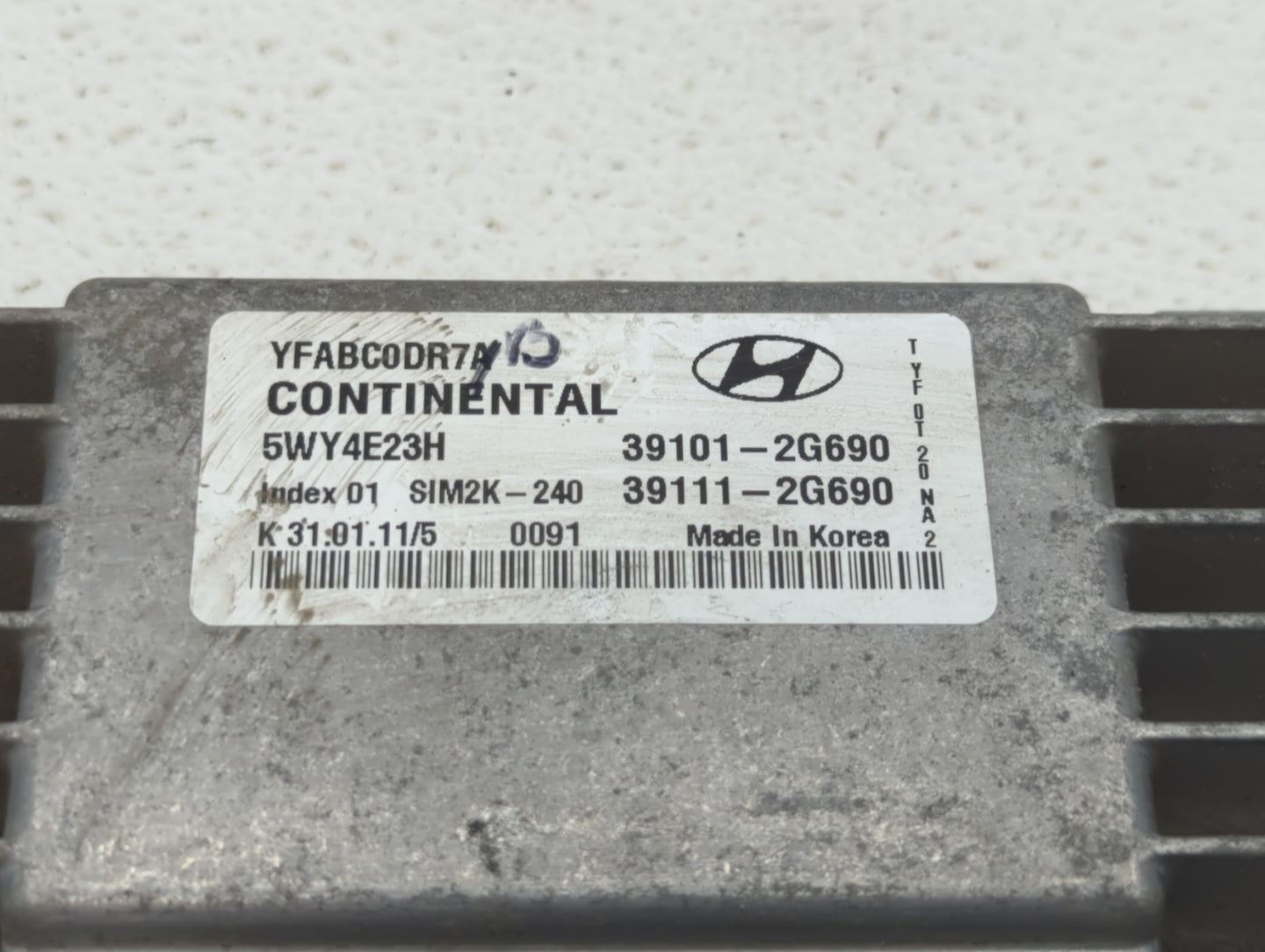 2011-2014 Hyundai Sonata PCM Engine Control Computer ECU ECM PCU OEM P/N:39101-2G692 39111-2G690 Fits Fits 2011 2012 2013 20