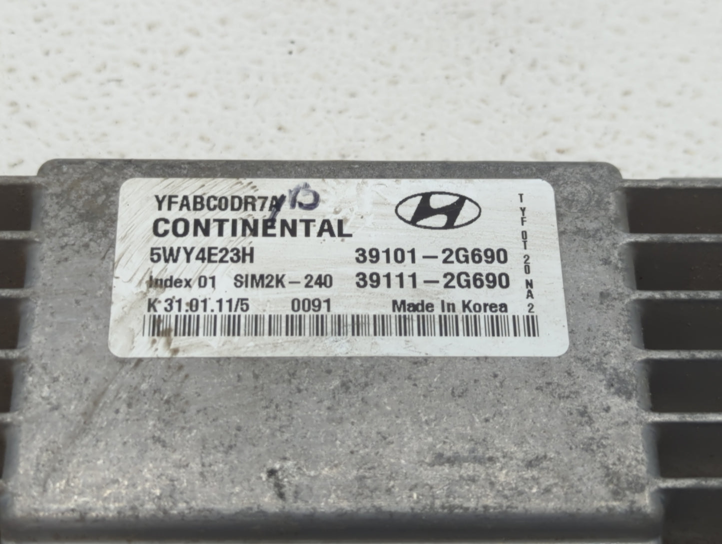 2011-2014 Hyundai Sonata PCM Engine Control Computer ECU ECM PCU OEM P/N:39101-2G692 39111-2G690 Fits Fits 2011 2012 2013 20