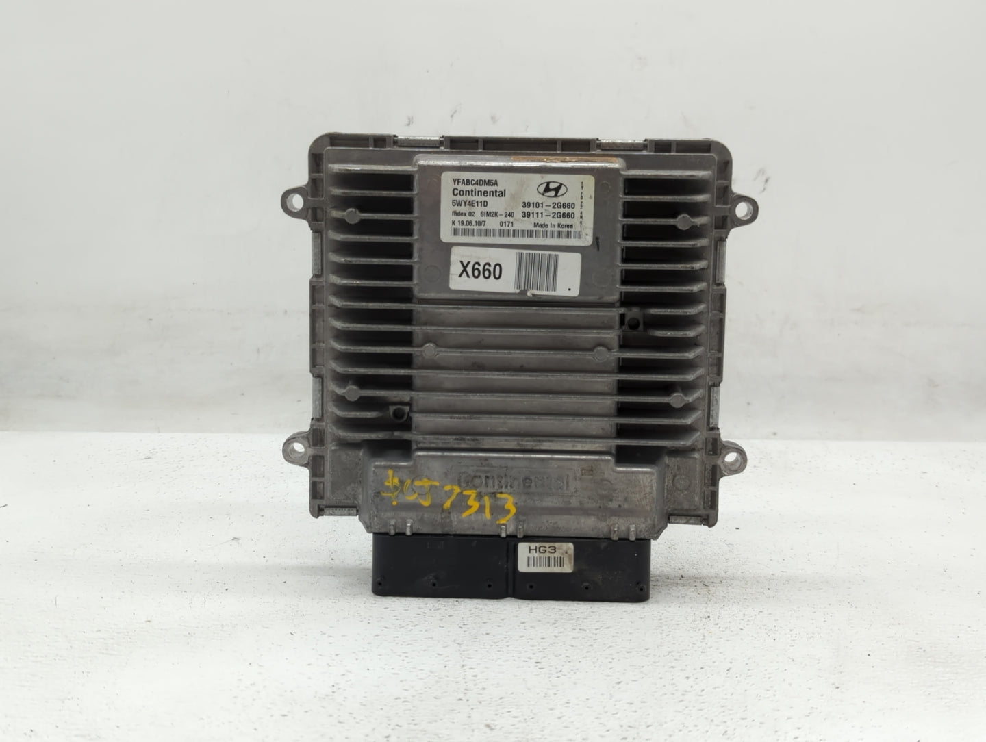 2011 Hyundai Sonata PCM Engine Control Computer ECU ECM PCU OEM P/N:39111-2G661 39101-2G661, 39111-2G660, 39101-2G660 Fits O